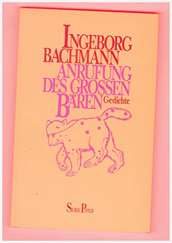 Imagen de archivo de Anrufung des Grossen Baren a la venta por pompon