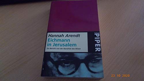 Beispielbild fr Eichmann in Jerusalem. zum Verkauf von AwesomeBooks