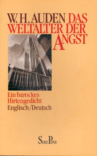 Beispielbild fr Das Weltalter der Angst. Ein barockes Hirtengedicht. Englisch / Deutsch zum Verkauf von medimops