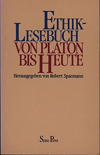 Beispielbild fr Ethik-Lesebuch Von Platon bis heute zum Verkauf von DER COMICWURM - Ralf Heinig