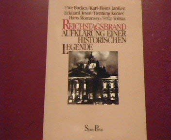 Beispielbild fr Reichstagsbrand - Aufklrung einer historischen Legende. Uwe Backes . Mit e. Vorw. von Louis de Jong u.e. Nachw. zur Taschenbuchausg. / Piper ; Bd. 785 zum Verkauf von BBB-Internetbuchantiquariat