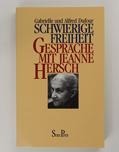 Stock image for Schwierige Freiheit for sale by medimops