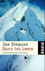 Sturz ins Leere. - Simpson, Joe, Chris Bonington (Vorwort) und Jürg Wahlen (Übersetzung)