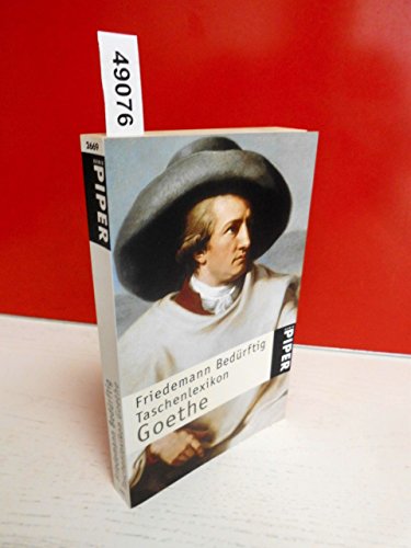9783492226691: Taschenlexikon Goethe (Serie Piper) (German Edition)