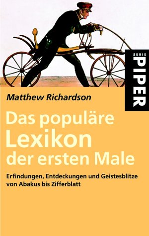 9783492233880: Das populre Lexikon der Ersten Male.