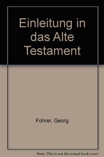 9783494003382: Einleitung in das Alte Testament (German Edition)