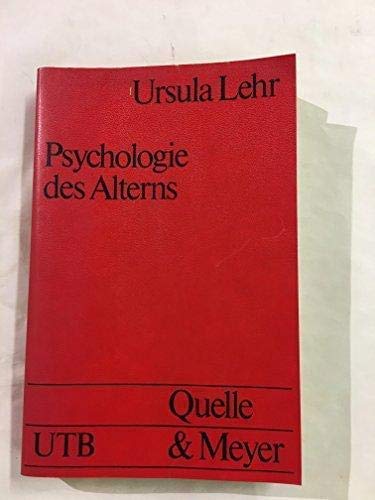 Beispielbild fr Psychologie des Alterns. UTB 55. zum Verkauf von Mephisto-Antiquariat