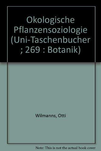 Beispielbild fr kologische Pflanzensoziologie. zum Verkauf von medimops