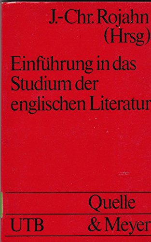 Stock image for Einfhrung in das Studium der englischen Literatur for sale by Antiquariat Hoffmann