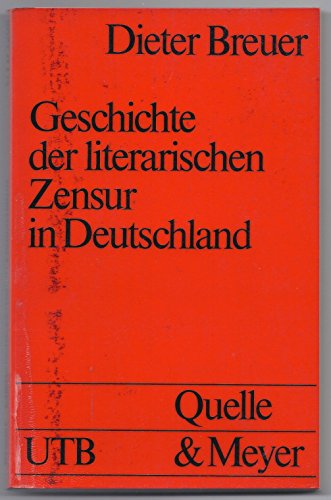 9783494021416: Geschichte der literarischen Zensur in Deutschland