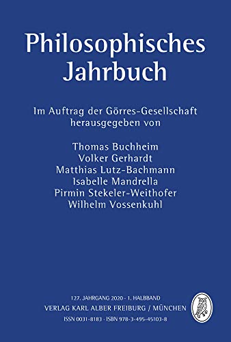 Imagen de archivo de Philosophisches Jahrbuch: 127. Jahrgang 2020 - 1. Halbband a la venta por medimops