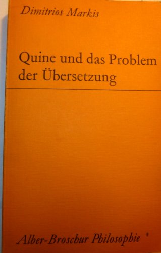 Stock image for Quine und das Problem der bersetzung. for sale by modernes antiquariat f. wiss. literatur