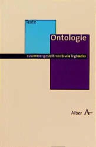 Beispielbild fr Ontologie (Alber Texte Philosophie) zum Verkauf von medimops