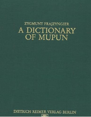 9783496005926: A dictionary of Mupun (Sprache und Oralitt in Afrika)