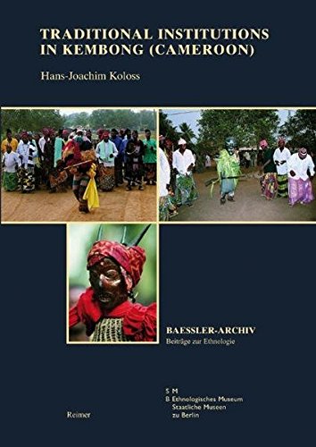 9783496028116: Traditional Institutions in Kembong Cameroon: 11 (Baessler-archiv)