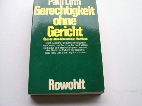 Beispielbild fr Gerechtigkeit ohne Gericht zum Verkauf von Eichhorn GmbH