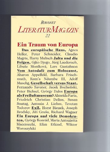 Imagen de archivo de Literaturmagazin 22: Ein Traum von Europa a la venta por medimops