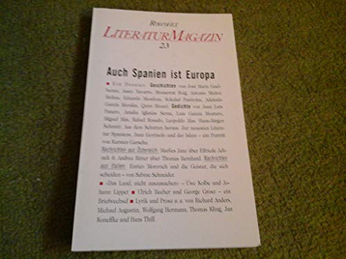 9783498038526: Literaturmagazin 23: Auch Spanien ist Europa