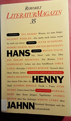 Stock image for Rowohlt Literaturmagazin, H.35, Hans Henny Jahnn for sale by medimops