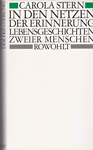 Beispielbild fr In den Netzen der Erinnerung zum Verkauf von Leserstrahl  (Preise inkl. MwSt.)