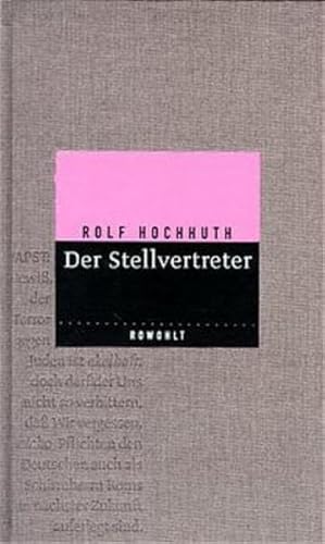 DER STELLVERTRETER. ein christliches Trauerspiel - Hochhuth, Rolf