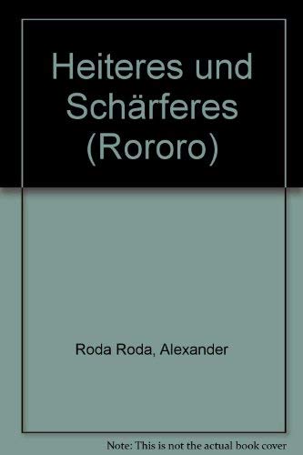 9783499115219: Heiteres und Schrferes (Rororo)