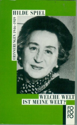 Stock image for Welche Welt ist meine Welt?: Erinnerungen 1946 - 1989 for sale by Versandantiquariat Felix Mcke