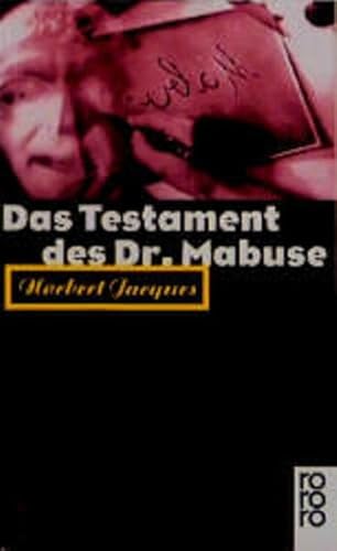 Beispielbild fr Das Testament des Dr. Mabuse zum Verkauf von medimops
