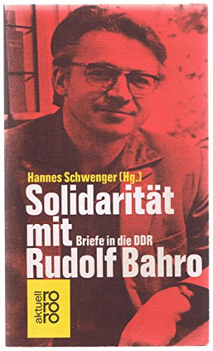 Imagen de archivo de Solidaritt mit Rudolf Bahro - guter Erhaltungszustand a la venta por Weisel