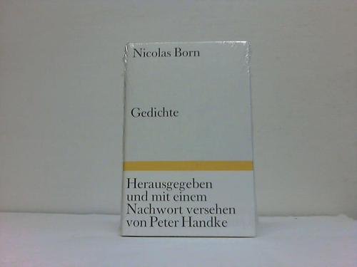 Gedichte 1967 - 1978. (9783499147807) by Nicolas Born