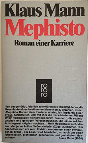 Beispielbild fr Mephisto: Roman einer Karriere (German Edition) zum Verkauf von SecondSale