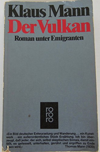 Stock image for Der Vulkan: Roman Unter Emigranten. for sale by Henry Hollander, Bookseller