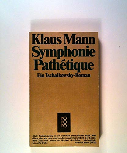 Beispielbild fr Symphonie Pathetique zum Verkauf von Better World Books