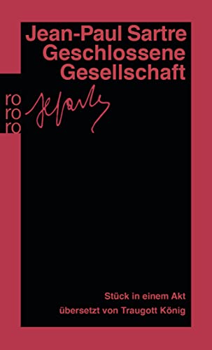 Imagen de archivo de Geschlossene Gesellschaft: Stck In Einem Akt a la venta por Revaluation Books