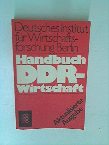 Handbuch DDR - Wirtschaft - Deutsches institut für, Wirtschaftforschung Berlin