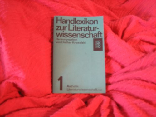 Beispielbild fr Handlexikon der Literaturwissenschaft I. sthetik - Literaturwissenschaft, mat. zum Verkauf von Leserstrahl  (Preise inkl. MwSt.)