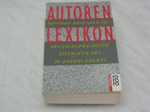 Stock image for Autorenlexikon for sale by Antiquariat Walter Nowak