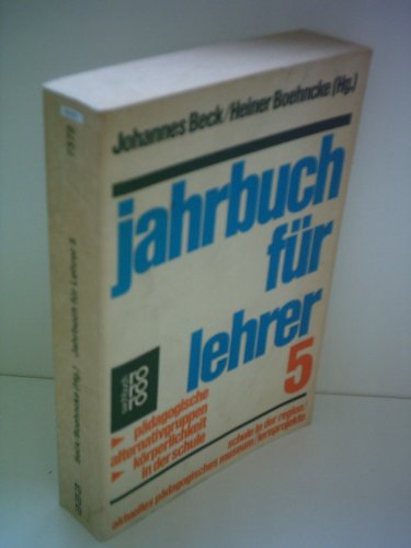 Beispielbild fr Jahrbuch fr Lehrer 5 zum Verkauf von Bernhard Kiewel Rare Books