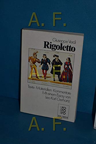 Beispielbild fr Rigoletto. Texte, Materialien, Kommentare. zum Verkauf von medimops