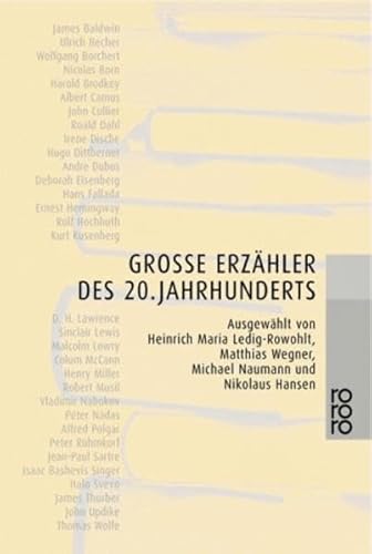 Stock image for Groe Erzahler DES 20. Jahrhunderts (Luchterhand Taschenbucher) for sale by WorldofBooks