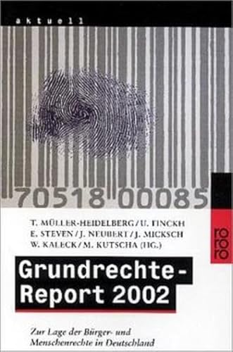 Imagen de archivo de Grundrechte-Report 2002: Zur Lage der Brger- und Menschenrechte in Deutschland a la venta por Sigrun Wuertele buchgenie_de