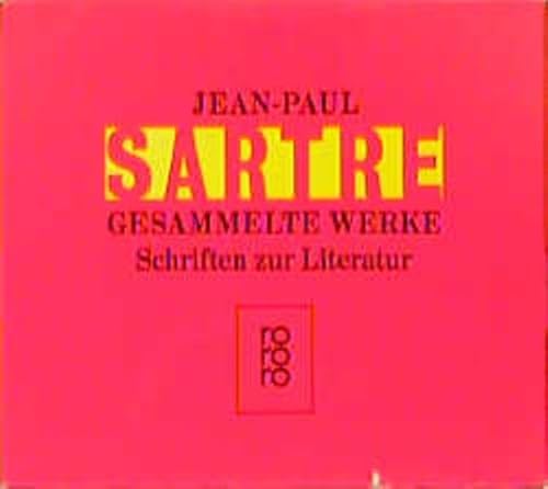 Beispielbild fr Schriften zur Literatur: Der Mensch und die Dinge / Baudelaire / Was ist Literatur? / Saint Genet: Komdiant und Mrtyrer / Schwarze und weie Literatur / Mallarms Engagement / Was kann Literatur? / Der Idiot der Familie I-IV / Beiheft zum Verkauf von Auf Buchfhlung