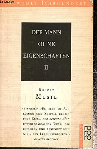 9783499400025: Der Mann ohne Eigenschaften 2. Roman