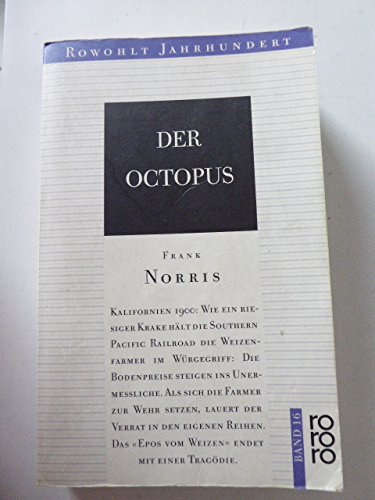 Imagen de archivo de Der Octopus a la venta por Versandantiquariat Felix Mcke