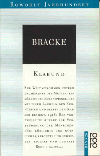 Imagen de archivo de Bracke. Ein Eulenspiegel-Roman a la venta por philobuch antiquariat susanne mayr