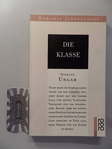 Stock image for Die Klasse. Roman for sale by medimops