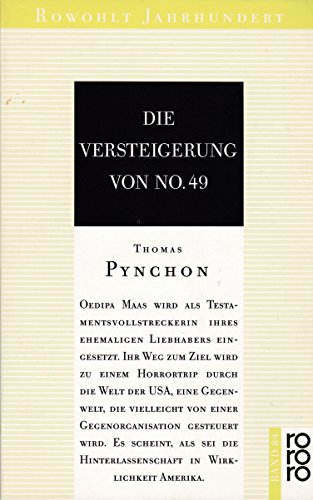 9783499400841: Die Versteigerung von No. 49. (8331 944). Roman