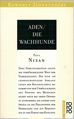 Stock image for Aden / die Wachhunde. Zwei Pamphlete for sale by medimops