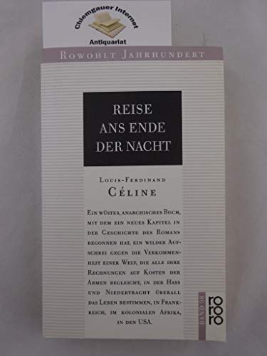 9783499400988: Reise ans Ende der Nacht. Roman