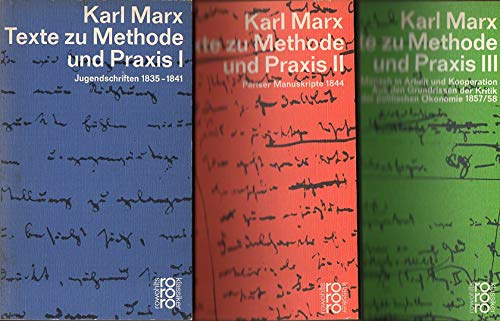 9783499451942: Texte zur Methode und Praxis I. Jugendschriften 1835 - 1841.